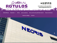 Tablet Screenshot of globalrotulos.com